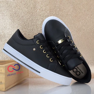 Tênis Casual Feminino Sapatênis Stras Lançamento