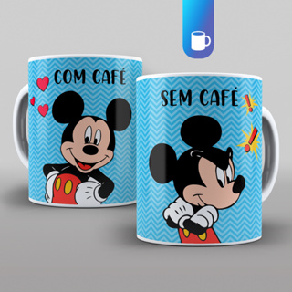 Caneca Mickey- Sem café/Com Café