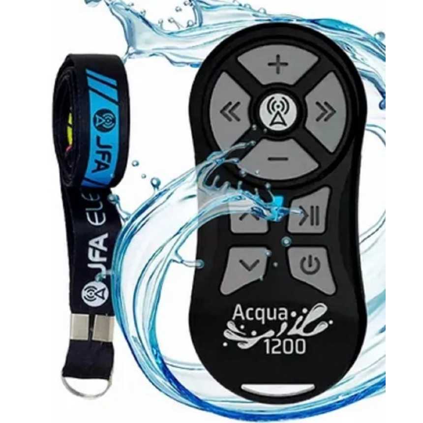 K1200 JFA Acgua - Somente Controle sem Central Preto c/ Tecla Cinza - Resistente a Agua