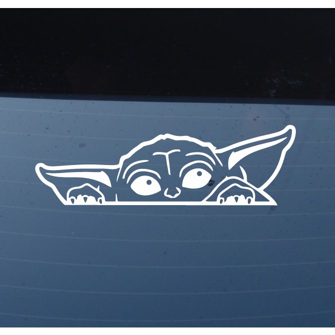 Adesivo Baby Yoda Grogu Mandalorian Star Wars Carro