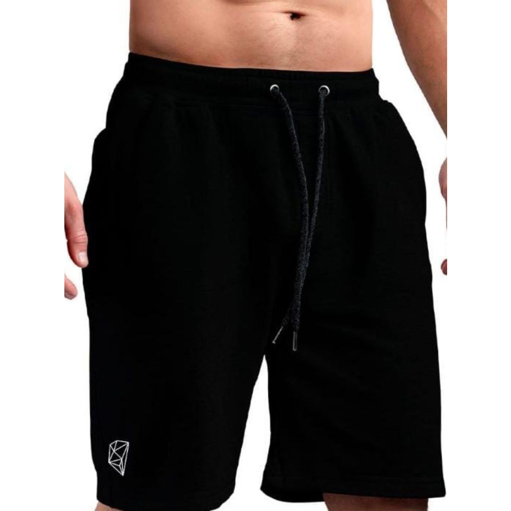 Bermuda Masculina Short Moletom Academia Caminhada