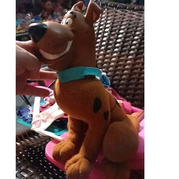 Scooby doo pelúcia 30 centímetros cabeça vinil e corpo de tecido