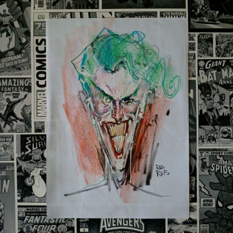 SKETCH - Joker (Sketch Original ROD REIS) - HQ - QUADRINHOS - CORINGA