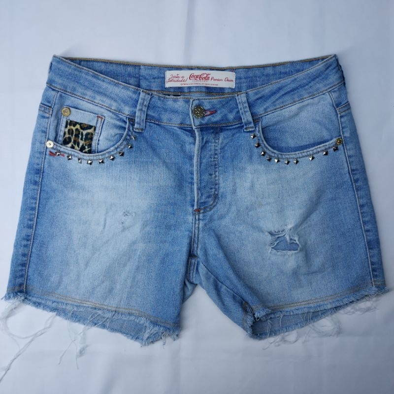 Short jeans feminino coca sales cola