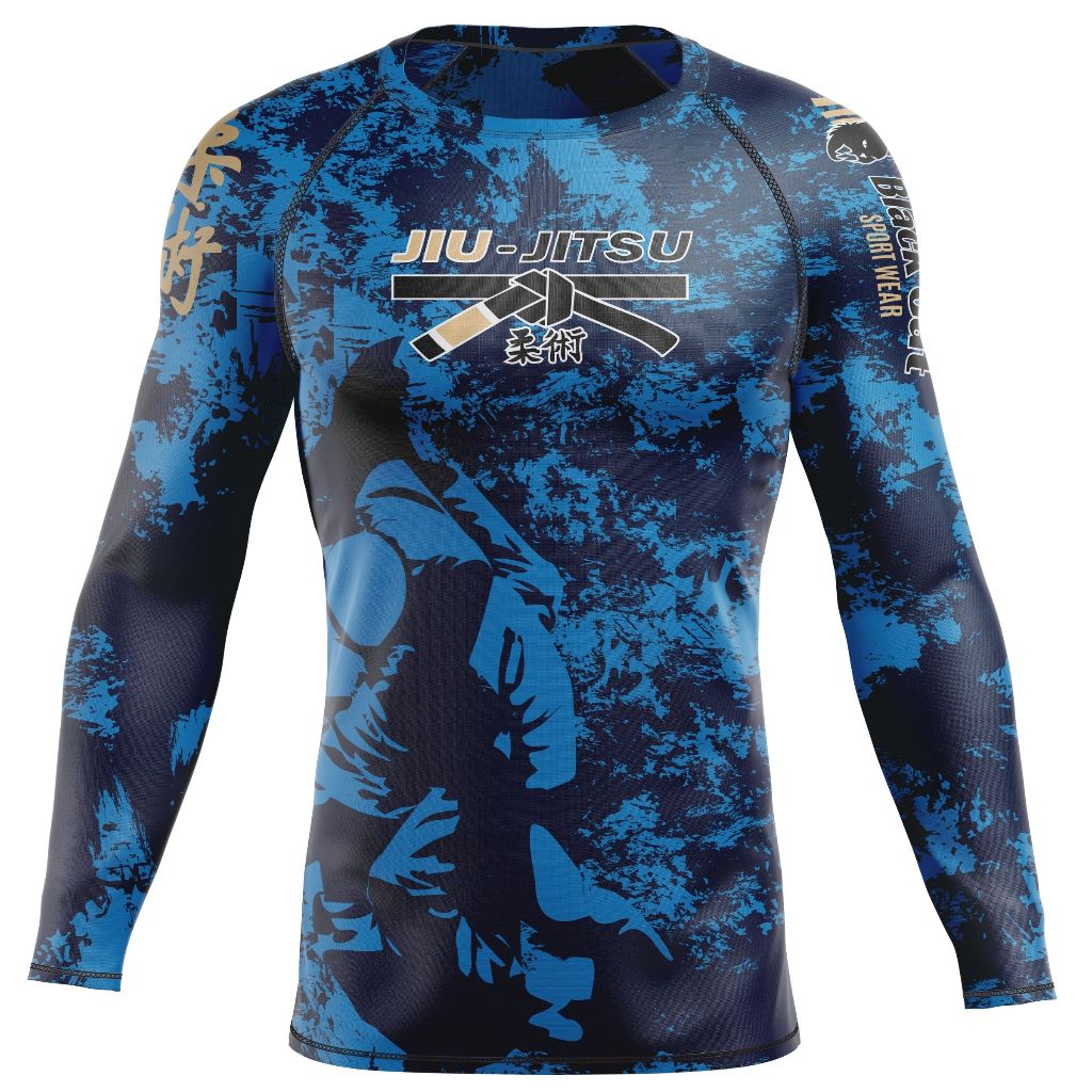 CAMISA RASH GUARD MANGA LONGA PROTEÇÃO UV 50 JIU JITSU TREINO SEGUNDA ...