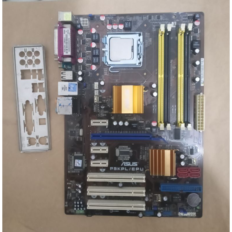 placa mãe Asus 775 P5KPL EPU + core 2 duo E7500