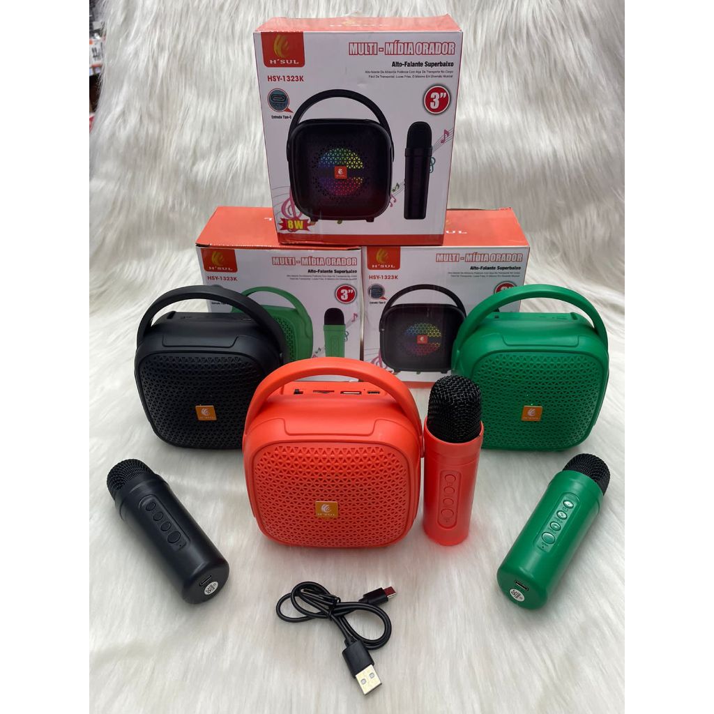 SUPER CAIXA DE SOM 5W KARAOKÊ MP3 COM MICROFONES SEM FIO SUPER CAIXA DE SOM 5W KARAOKÊ MP3 COM MICROFONES SEM FIO