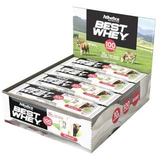 Best Whey Original Sabor - Barrinha de Proteina 30g - Best Bar - Caixa com 12 unidades - Atlhetica Nutrition
