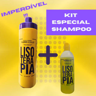 Kit Lisoterapia Sem Formol Shampoo Anti Resíduos - Limpeza Profunda Sem ressecar e Danificar Os Fios