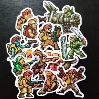 Pacote com 12 adesivos - Metal Slug