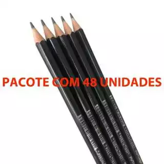 Lápis Preto HB Nº2 r Sextavado 48UN / 16UN