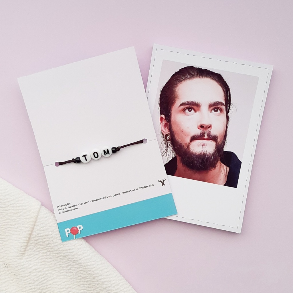 pulseira tokio hotel com foto BijuxPOP TOM KAULITZ | Shopee Brasil