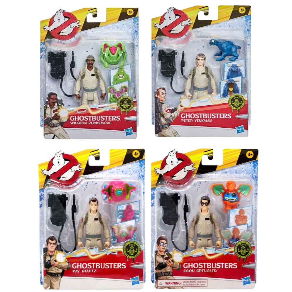 Coleção 4 Bonecos Os Caça Fantasmas Ghostbusters 1984 Hasbro | Shopee ...