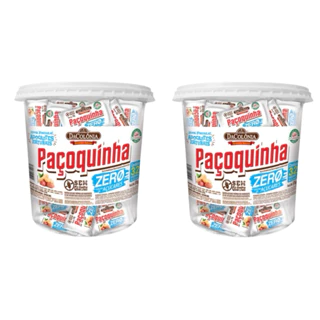 2 potes de Paçoca Zero Adição De Açúcar 576g Dacolônia