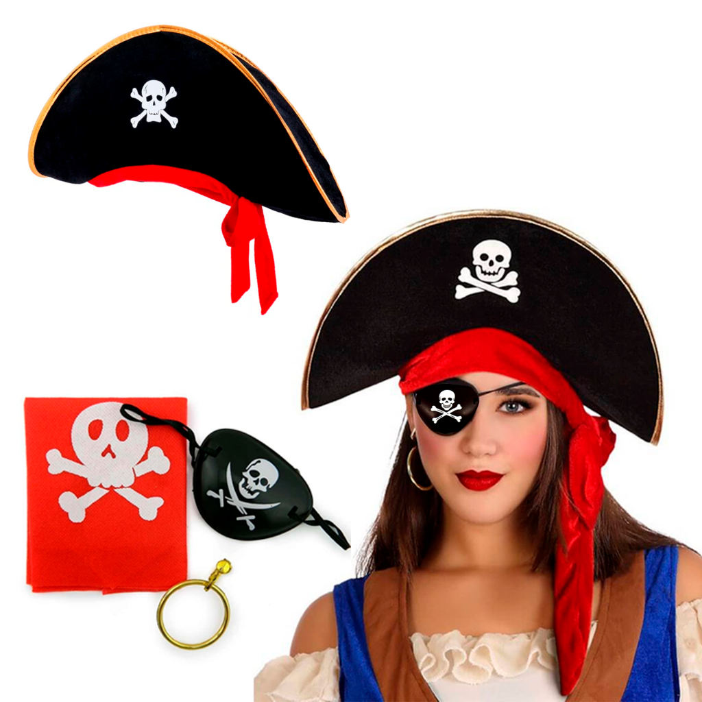 Fantasia Pirata Feminina Adulto Carnaval Costume Cosplay