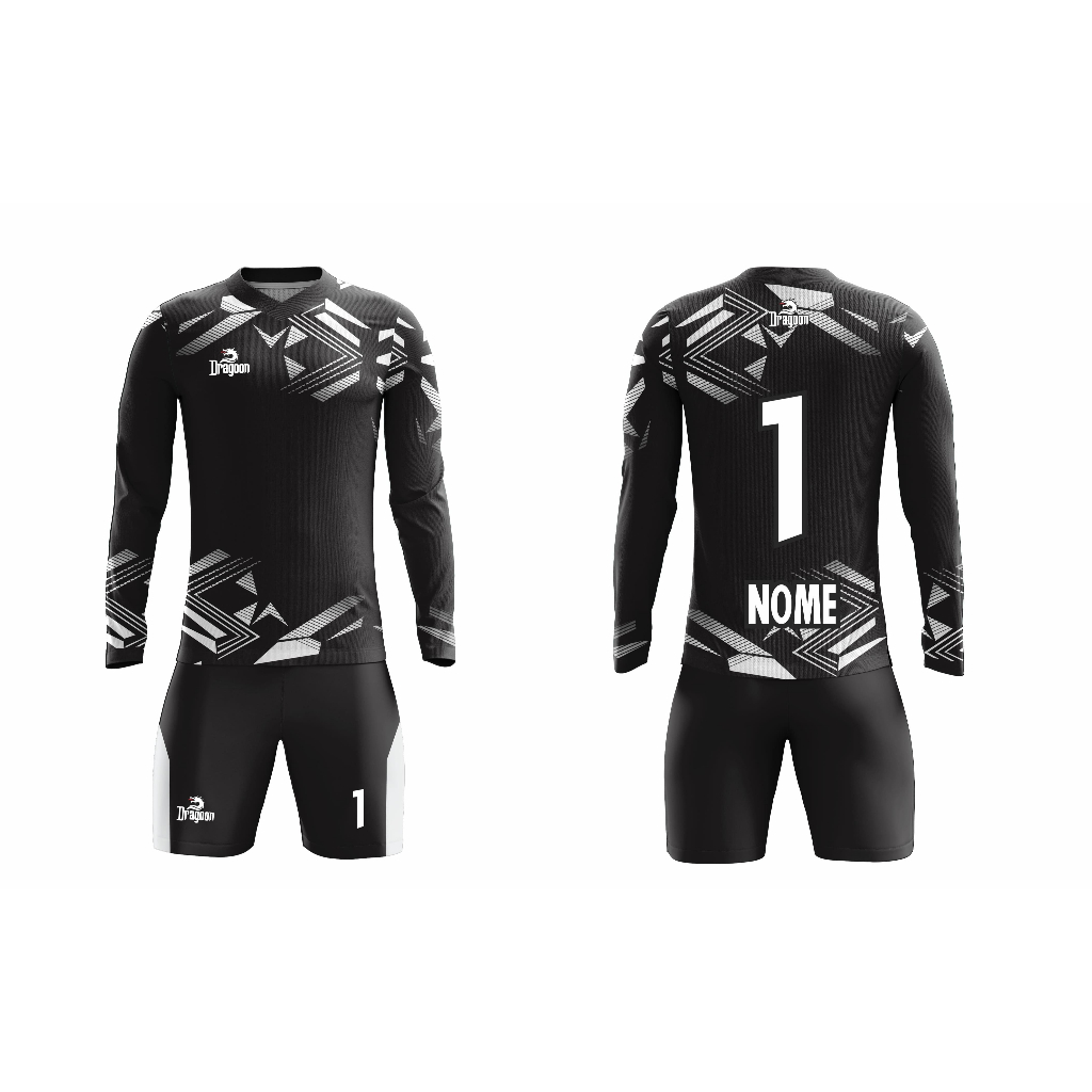 Kit uniforme Goleiro completo camiseta calção Dry alta qualidade ...