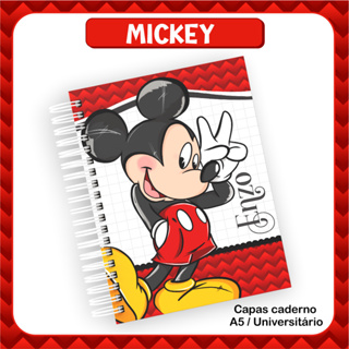 Caderno Personalizado do Mickey