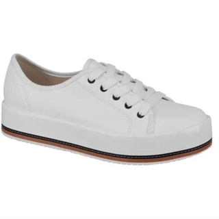 Tênis beira rio hot sale flatform vinil branco