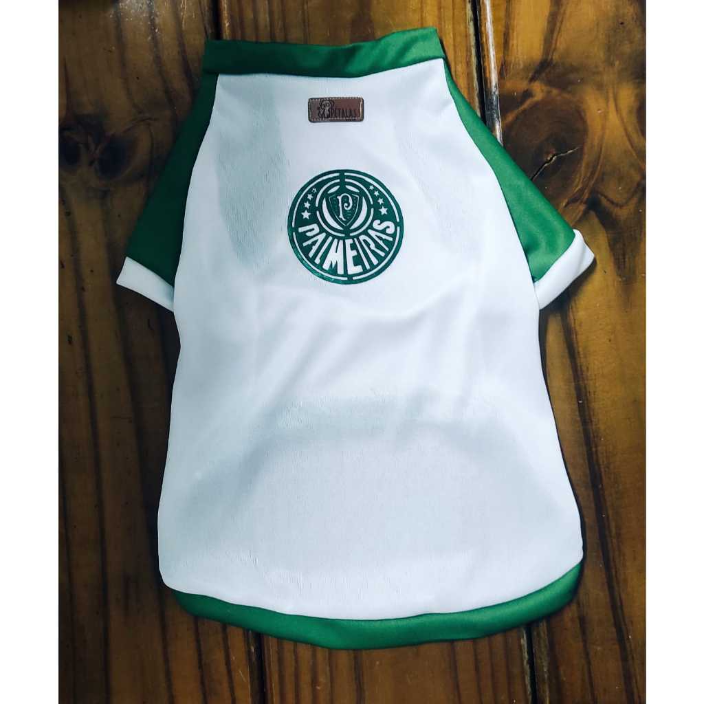 Camiseta Pet / Camiseta Pet Palmeiras Branca / Time de Futebol