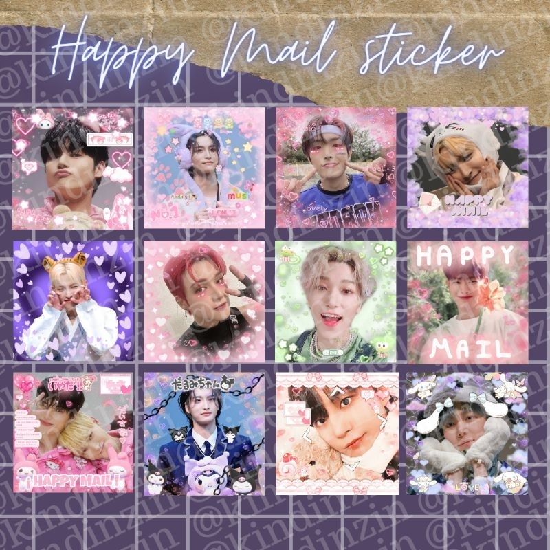 KIT ADESIVOS HAPPY MAIL (personalizado) | Shopee Brasil