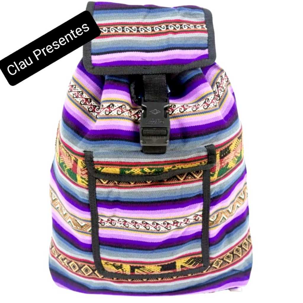 MOCHILA PERUANA BOLSA GRANDE ARTESANAL BOHO Shopee Brasil