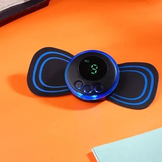 Mini Massageador Elétrico Portátil Cervical EMS Alivia Dores Corpo Pescoço
