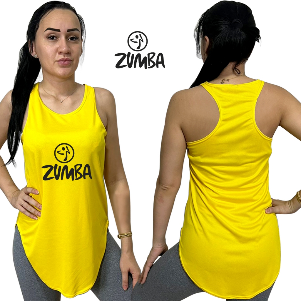 Blusa Feminina Regata Esportiva Tec.Double est. Zumba 14 Academia Caminhada cores academia