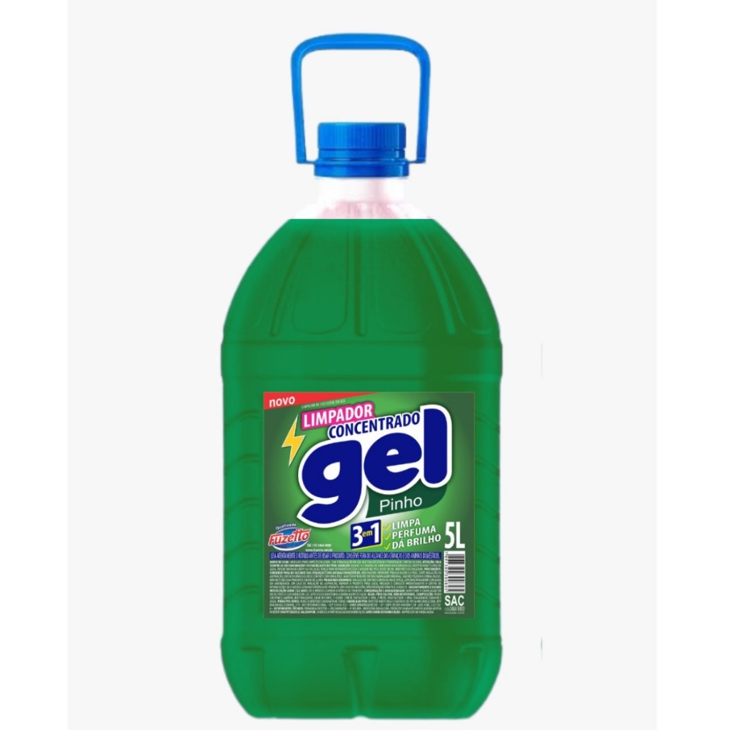 Pinho Gel concentrado 5litros 3 em 1 - Fuzetto 5L
