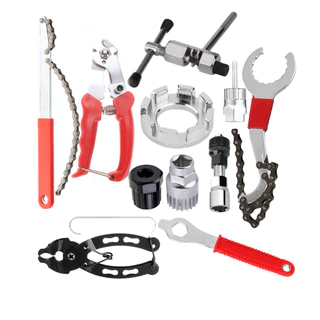 Kit 11 Chave Para Bike Extrator De Corrente Raio Central Alicate