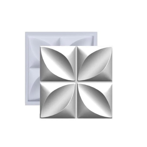 Forma 3D Para Gesso Modelo Pétala 29,5x29,5cm em ABS 1mm