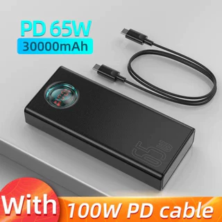 Carregador Portátil Power Bank Original Baseus Com Display Digital 65w 30000mah Celulares, Notebooks, Macbook C/ NF Envio Imediato - Pronta Entrega