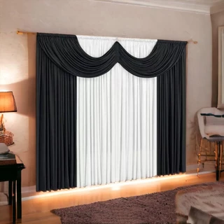 Cortina Bandô Várias Cores 3,00 X 2,80 Sala E Quarto