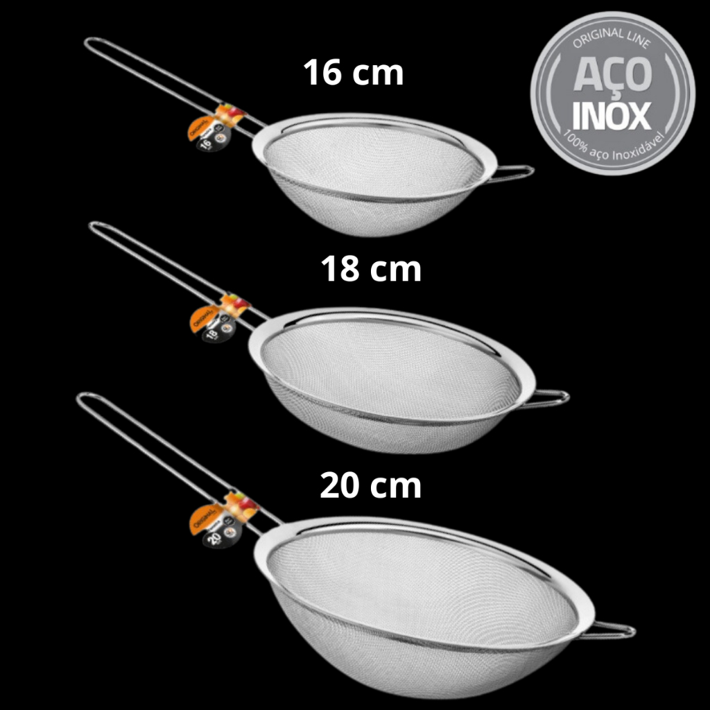 Premio in acciaio inox doppio strato a maglia Fine setaccio farina Shaker spolve