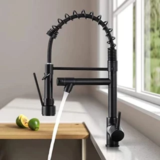 Torneira Gourmet Cozinha Monocomando Duo 50 Cm Premium Preto 14918B