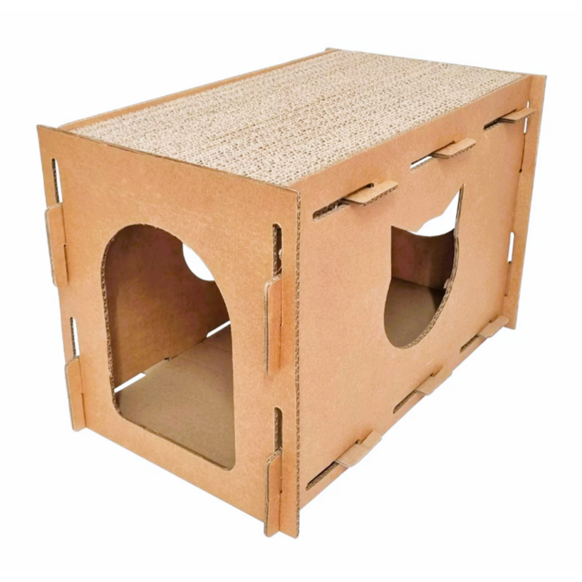Arranhador Para Gato Toca Super Resistente Tipo Casinha