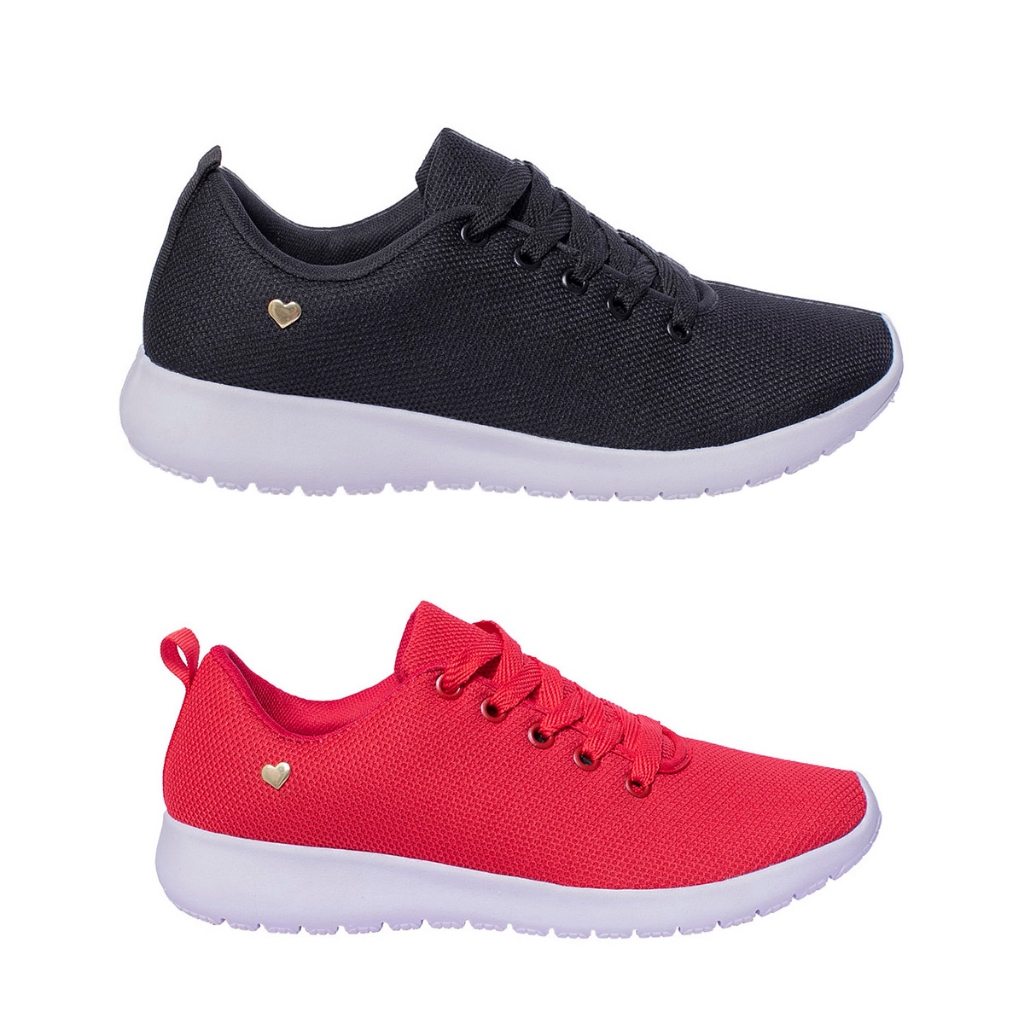 Kit 2 Pares Tênis Feminino Academia Confortavel e Barato