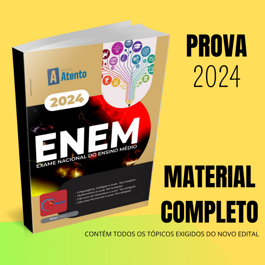 Apostila ENEM - Exame Nacional do Ensino Médio 2024 | Shopee Brasil