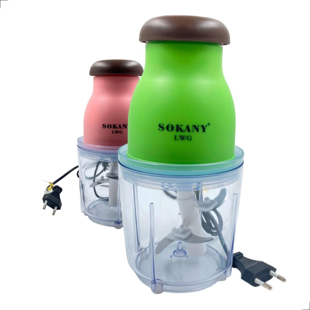 Mini processador Multiprocessador Triturador Elétrico Alimento Potente 110v 4 Lâminas 200w 600ml LG-SK24