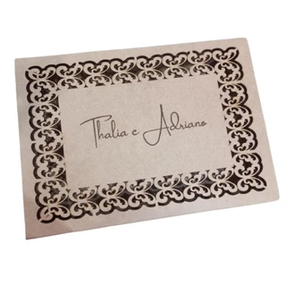 CAIXA DE MDF PERSONALIZADA COM NOME PARA CASAMENTO, CONVITES, BATIZADO E BRINDES