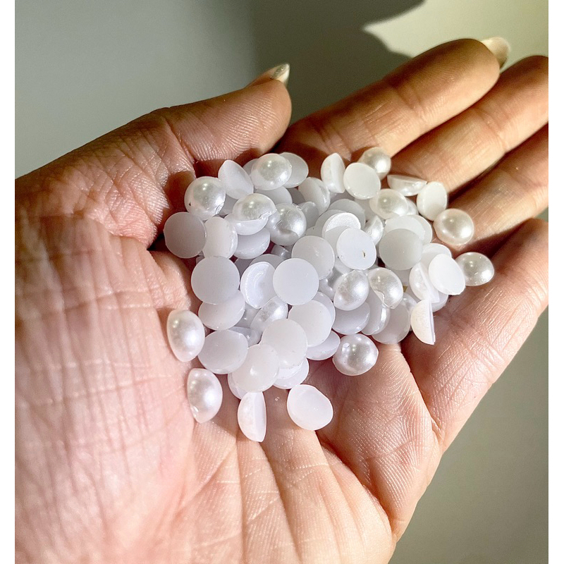 meia pérola 8mm com 500 ou 1.000 peças