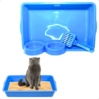 Caixa de Areia Para Gatos com Peneira Facilita Limpeza 3 Peças - Furacão  Pet - Caixa de Areia - Magazine Luiza