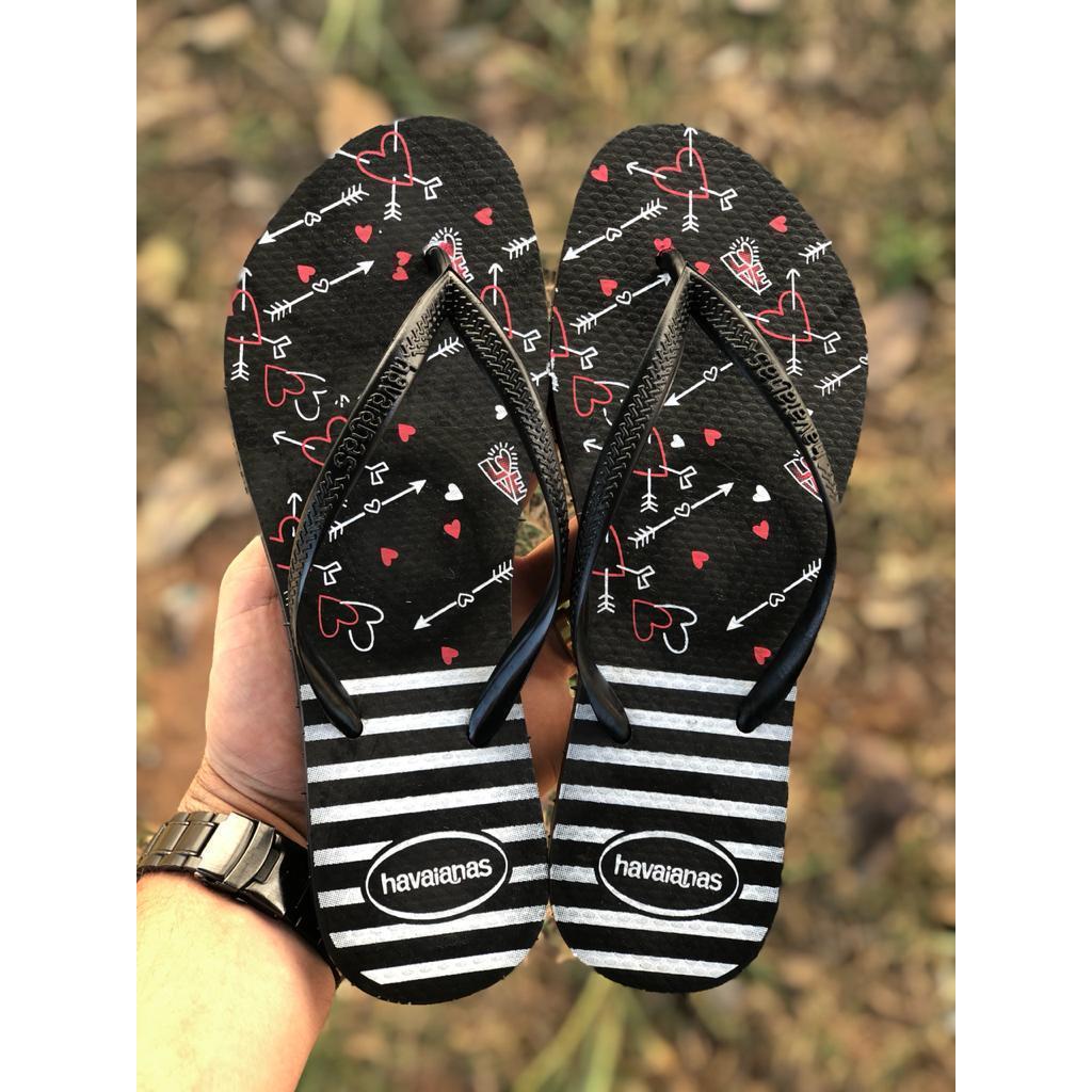 Chinelo Feminino Slim estampado Promoção