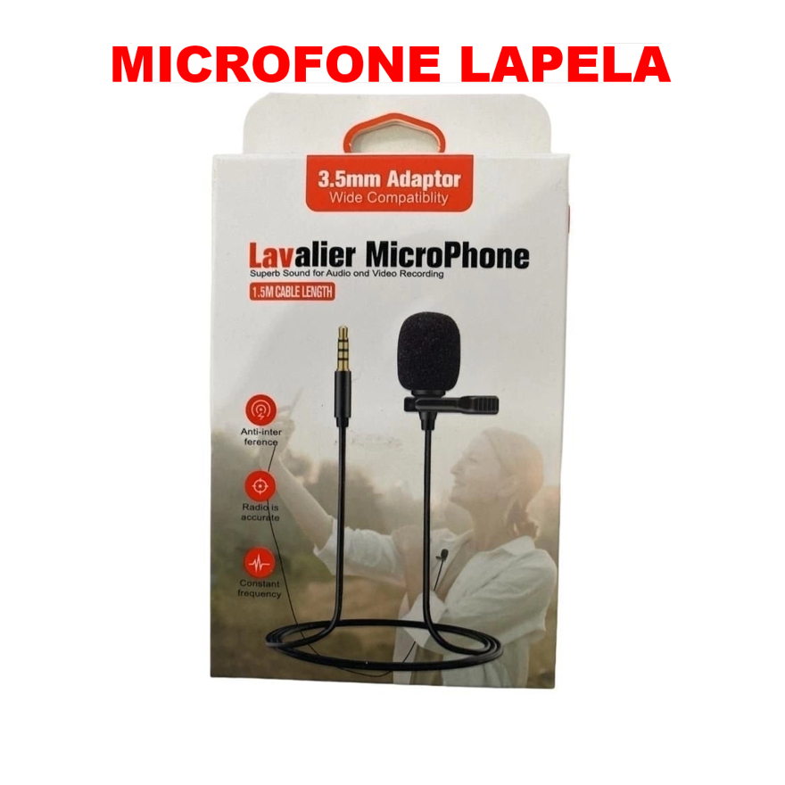 Microfono Computer Microfono Lavalier (clip) Con Connettore 3,5 Mm - Foto 2