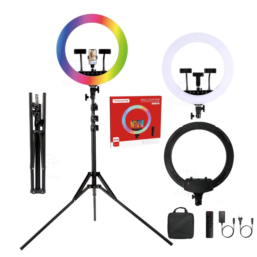 Ring Light Iluminador Colorida Rgb Led Polegada Cm Trip M Com