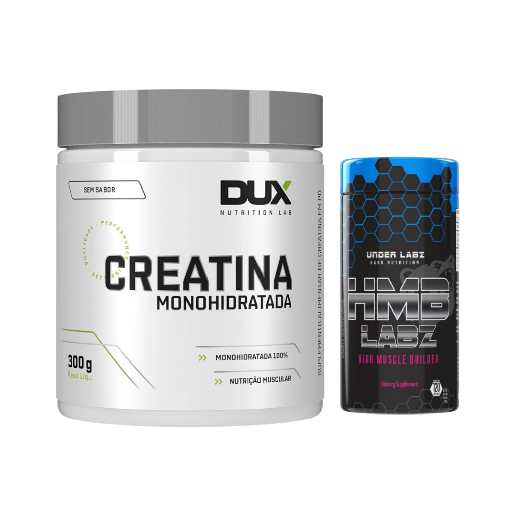 Creatina Monohidratada – 300g – Dux Nutrition + HMB Labz 120 V-caps – Under Labz