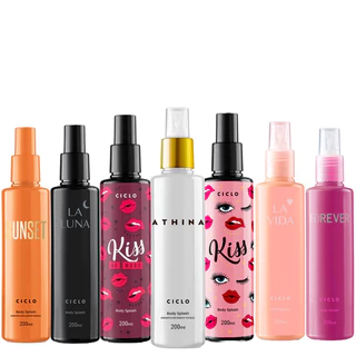 Body Splash 200ML Ciclo Cosméticos Deo Colônia Spray Original