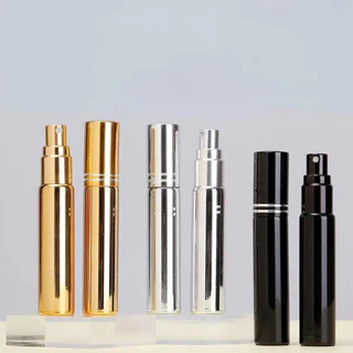 3X Porta Perfume 10ml Reutilizável Para Viagens Bolsa Mochila Spray Vidro Recarregável Mini Frasco