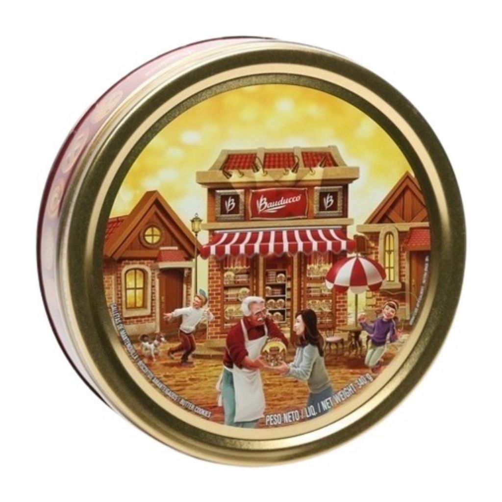 Bauducco Butter Cookies 340g Lata De Biscoitos Amanteigados