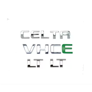 Kit Emblema Letreiro Celta Vhc-e 2 Lt - 4 Peças