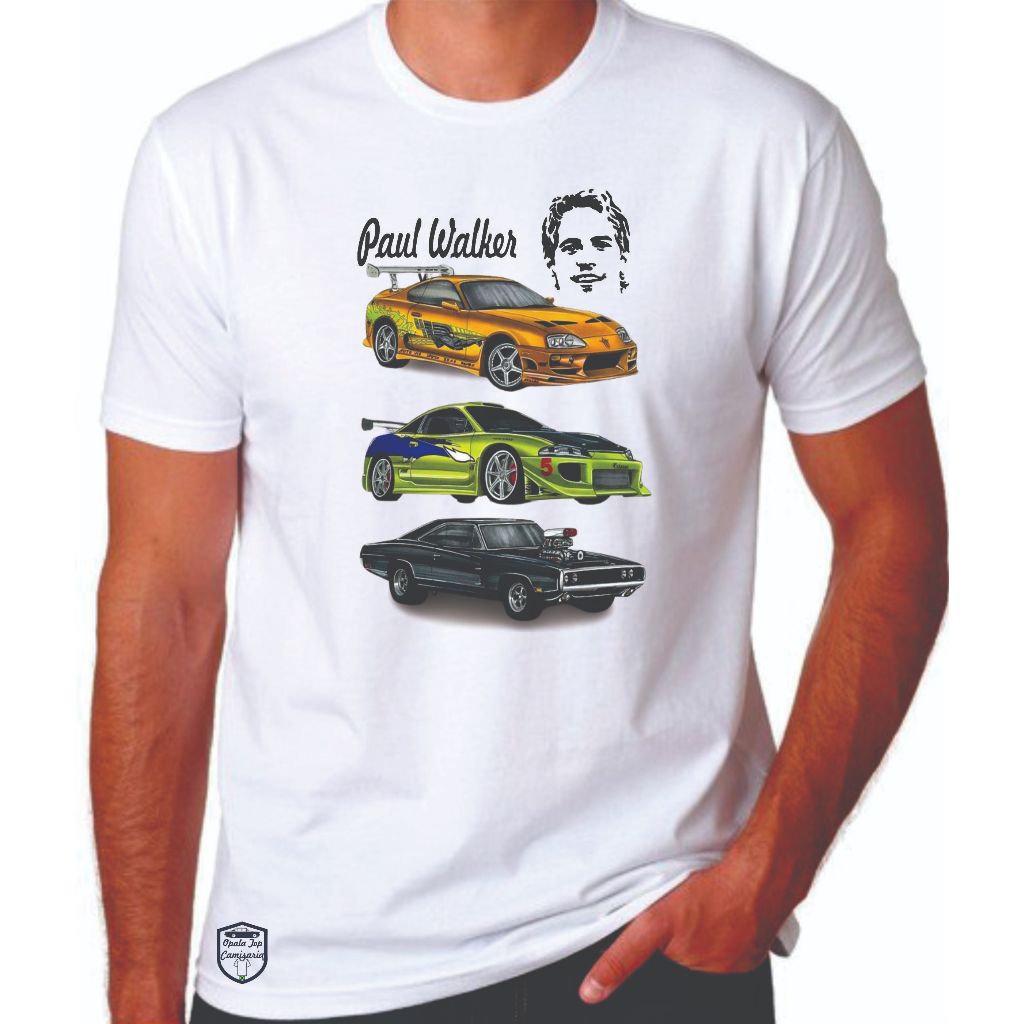 camiseta paul Walker velozes e furiosos | Shopee Brasil